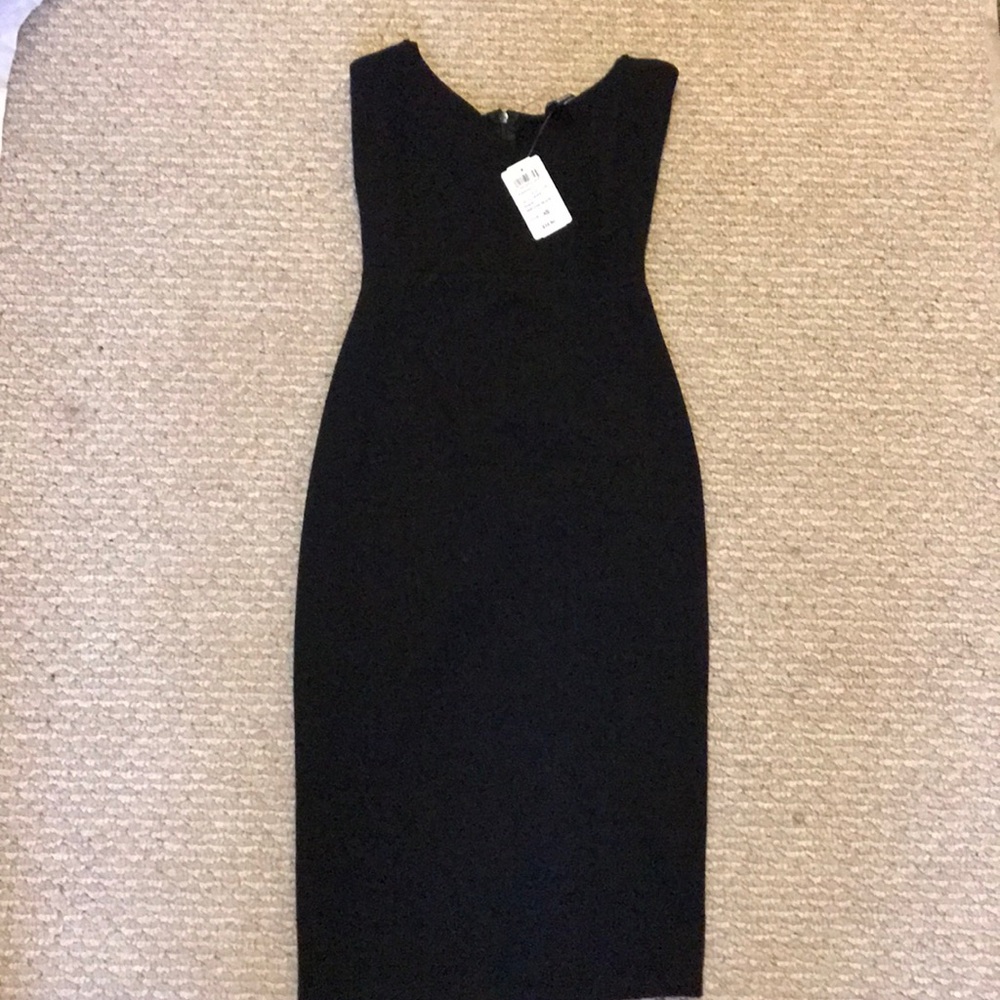 Black fitted dress